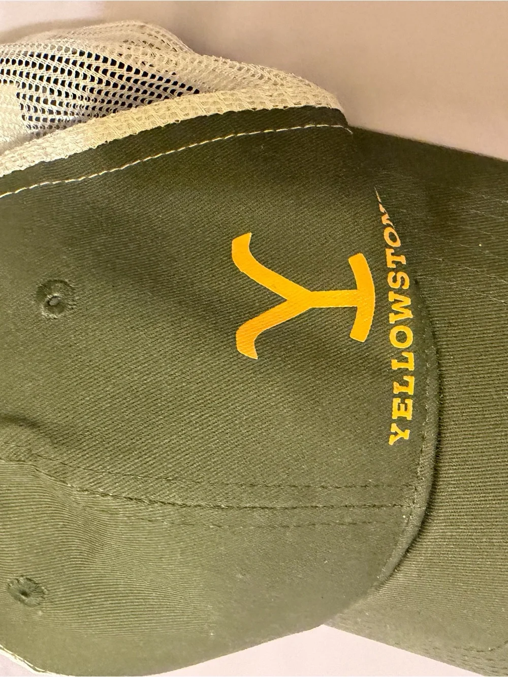 Grey Yellowstone baseball cap